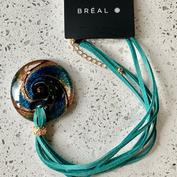 BRAND NEW Breal leather pendant necklace 249 - Picture 3 of 5